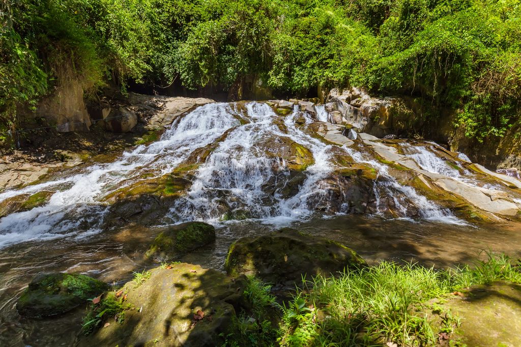 Goa Rang Reng Waterfall in Bali, Indonesia.