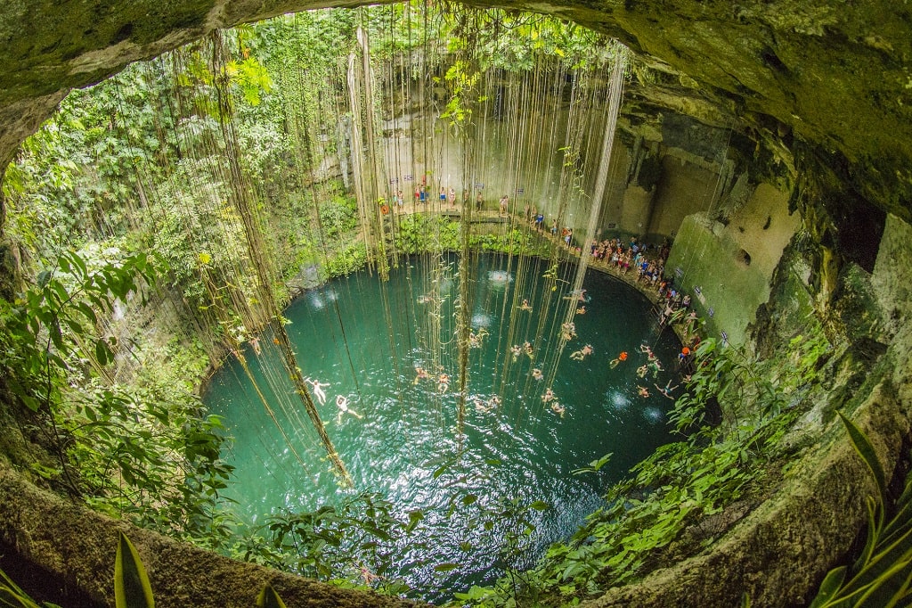 Ik-Kil cenote in Mexico