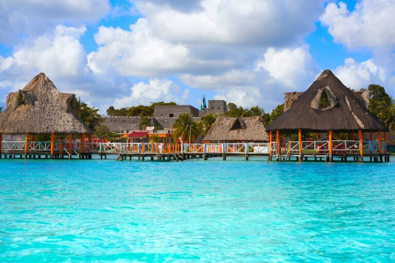 The Laguna de Bacalar Lagoon in Mexico