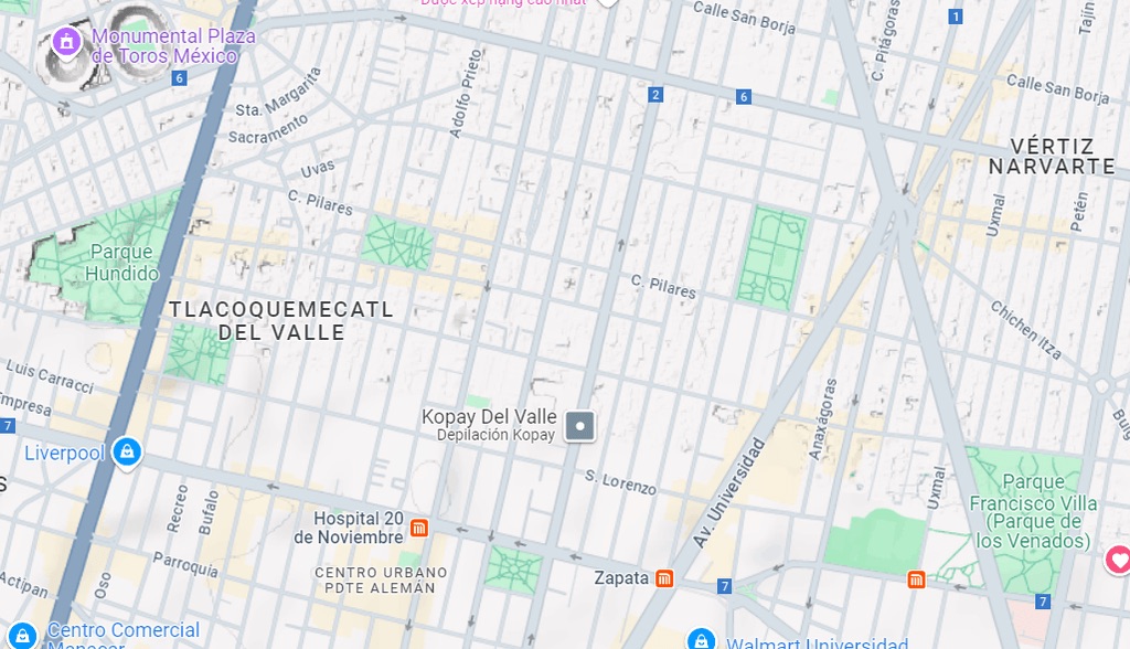A Mexico City map.