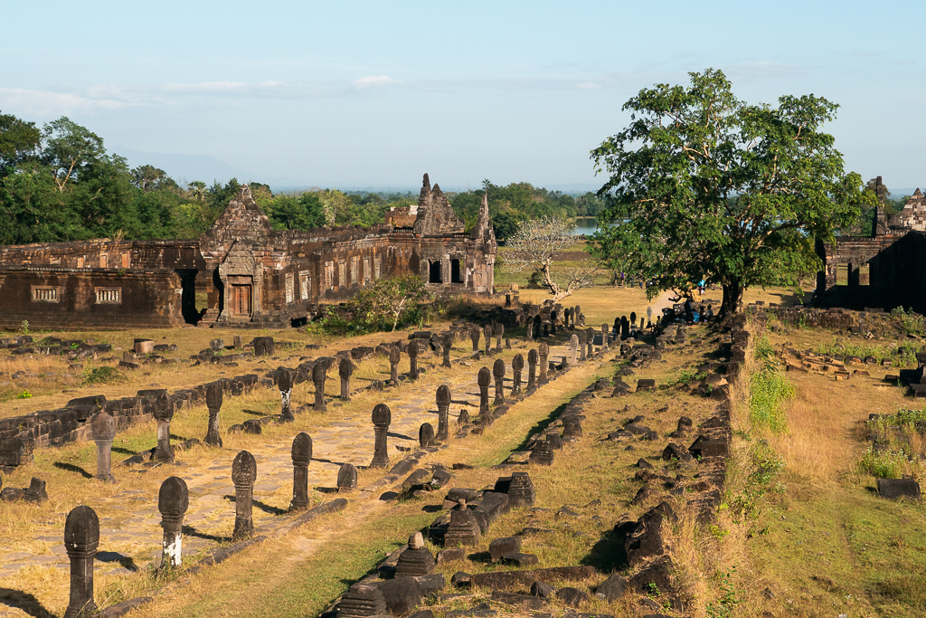 The ruins of a temple in Laos.