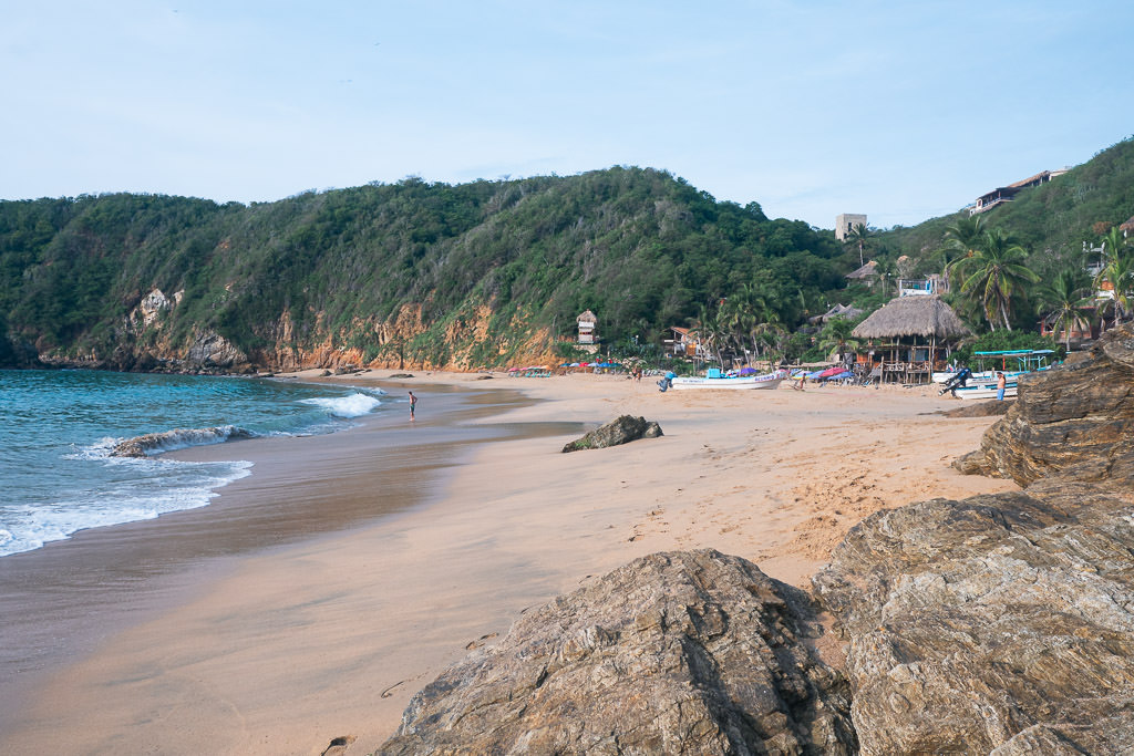 A beach in Mazunte.