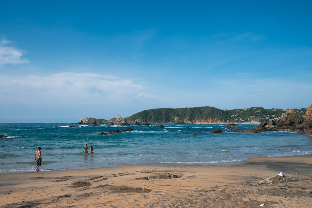 A beach in San Agustinillo.