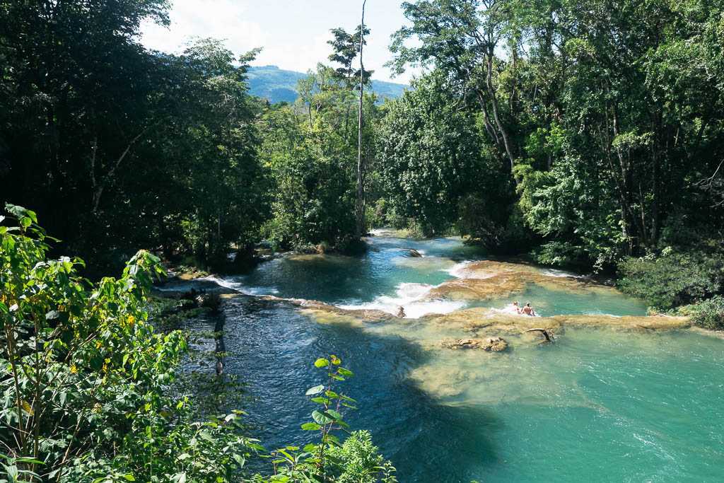 Natural pools in Palenque, Mexico.