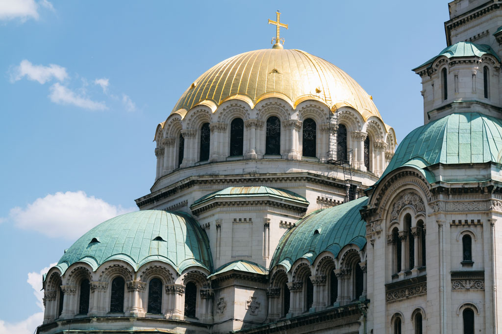 Buildings in Sofia, Bulgaria.