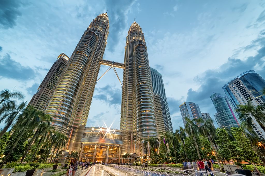 Petronas Twin Towers in Malaysia.