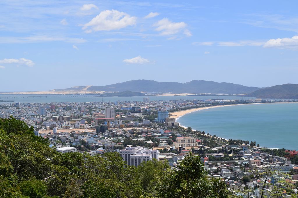 The coastal city of Quy Nhon in Vietnam.