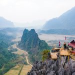A view point in Vang Vieng, Laos.